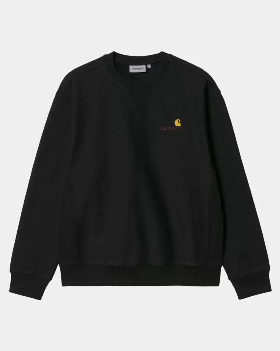 Carhartt WIP American Script Sweatshirt | Sort Discount