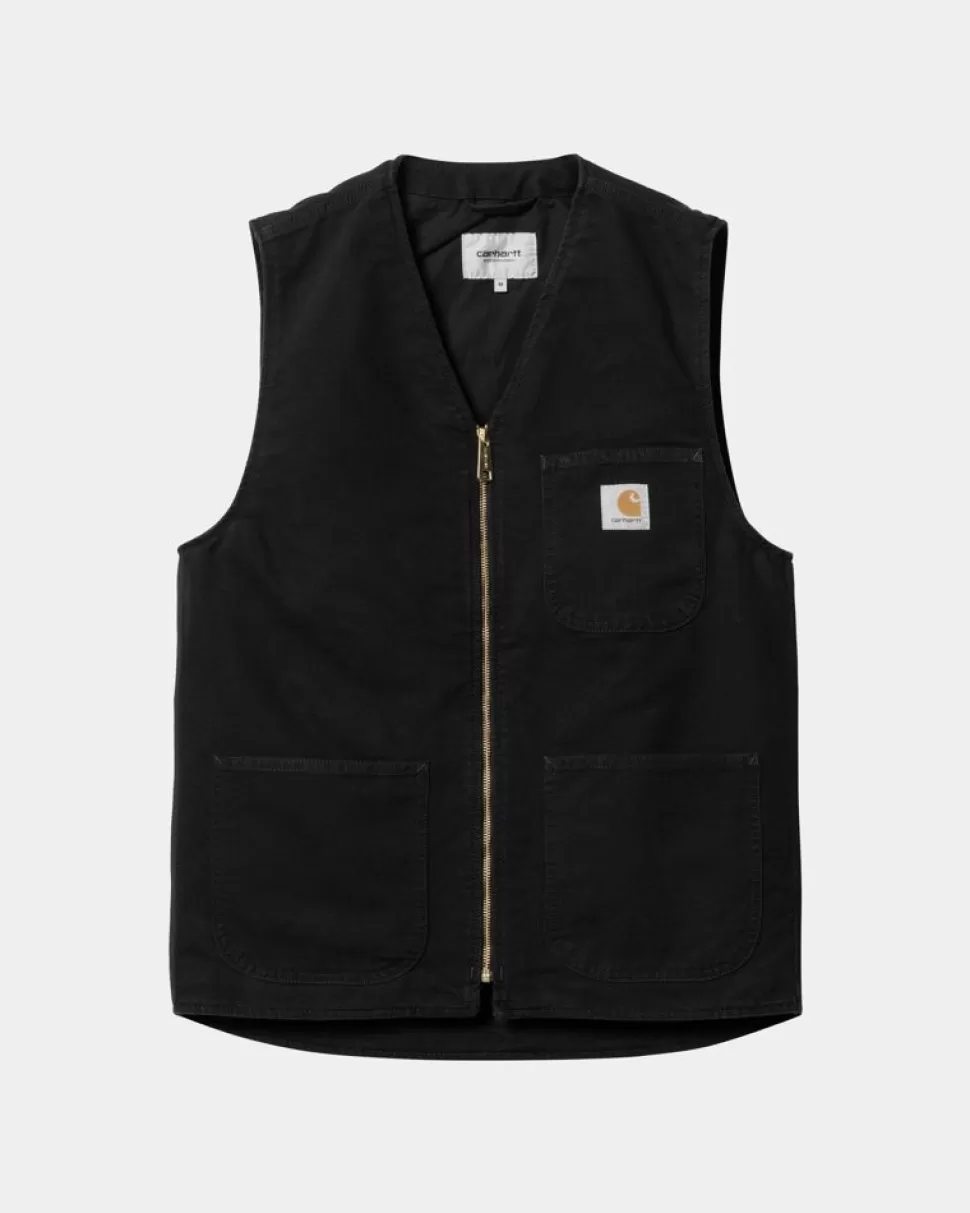 Carhartt WIP Arbor Vest | Sort (Aeldet Laerred) Online