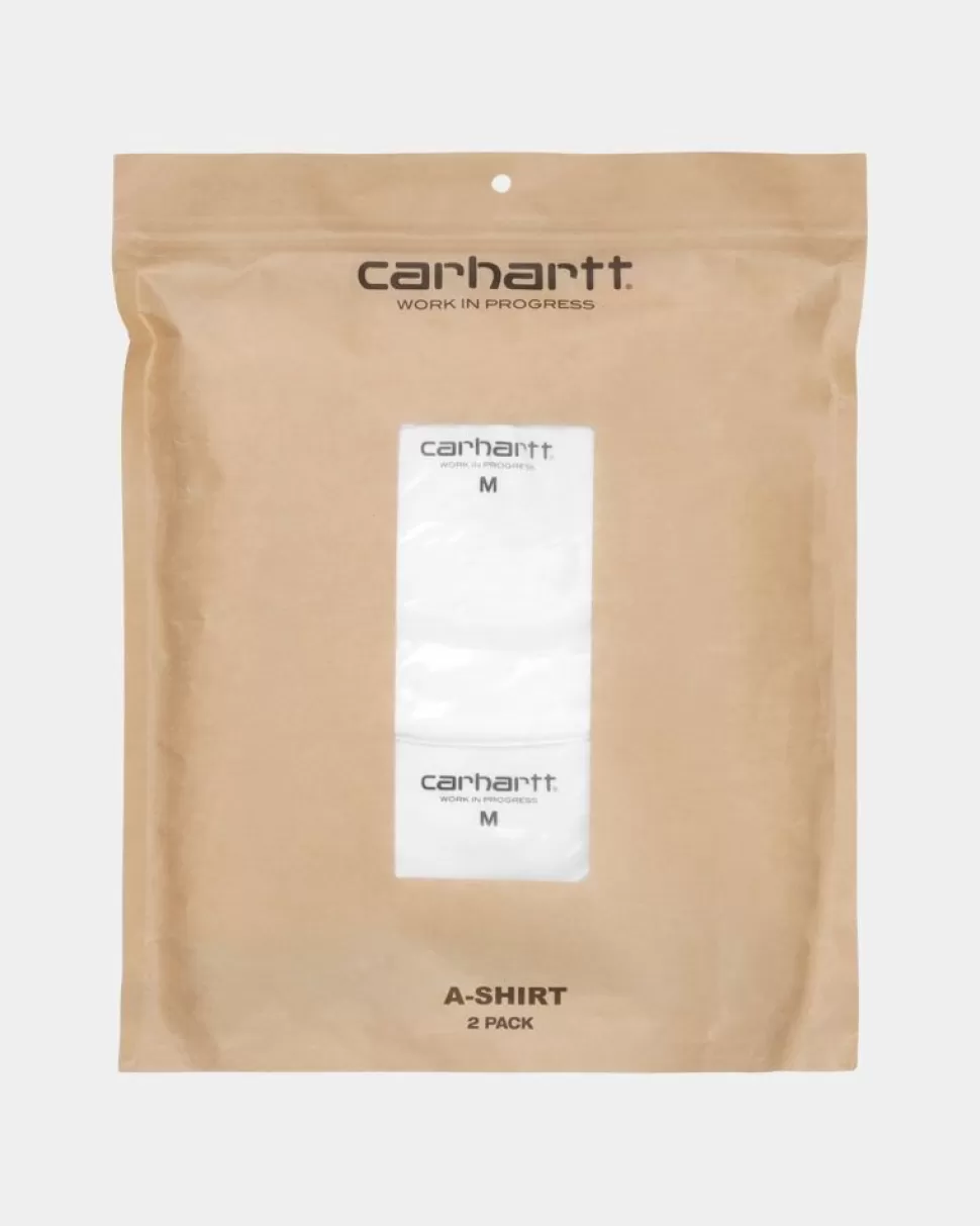 Carhartt WIP A-Skjorte (2-Pak) | Hvid + Hvid Best Sale