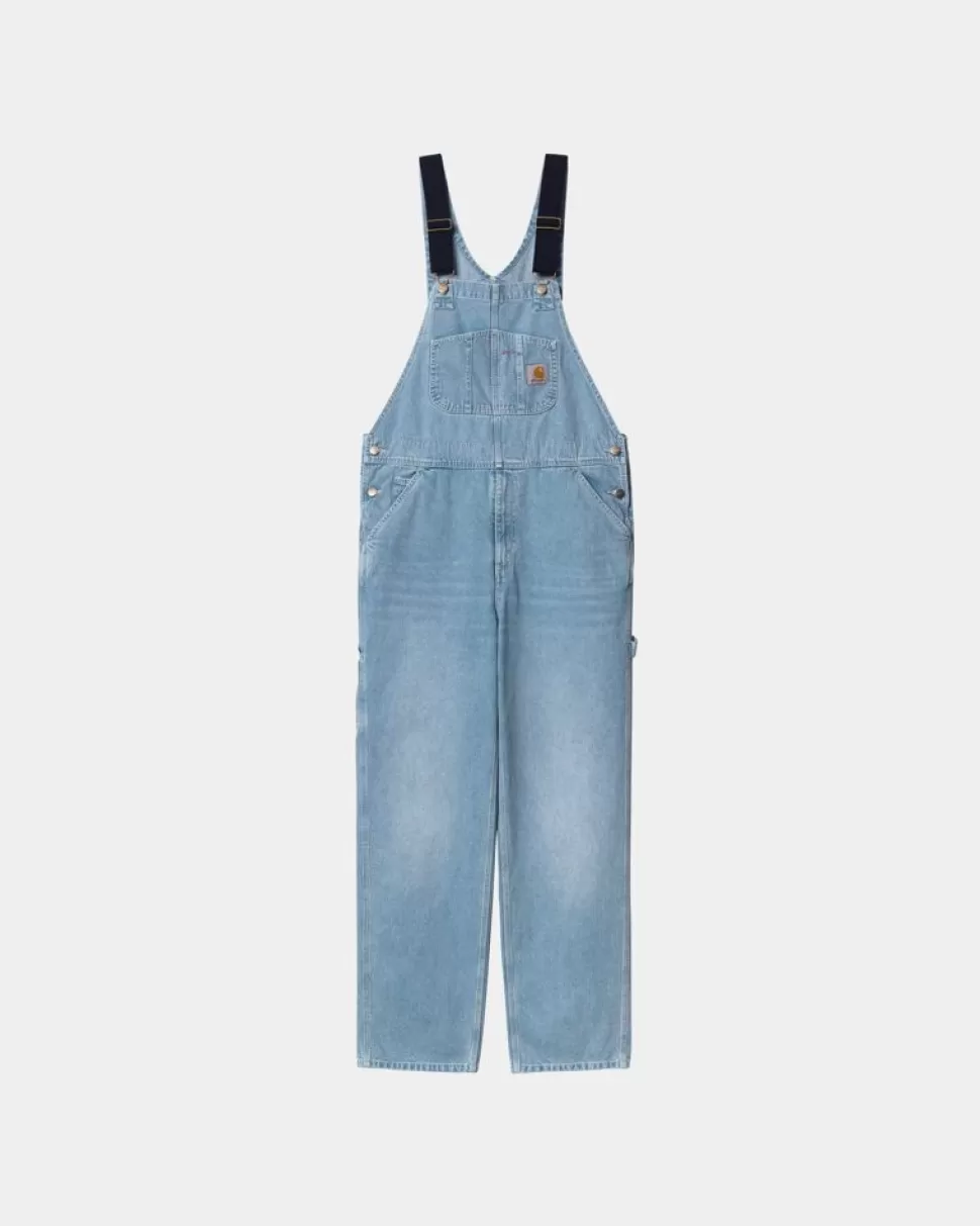 Carhartt WIP Bib Overall - Denim | Bla (Lys Aegte Vasket) Cheap