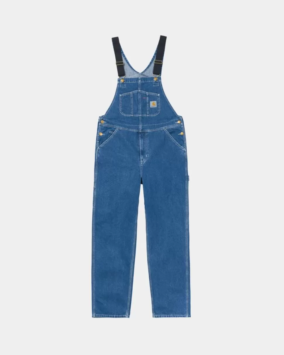 Carhartt WIP Bib Overall - Denim | Bla (Stenvasket) Clearance