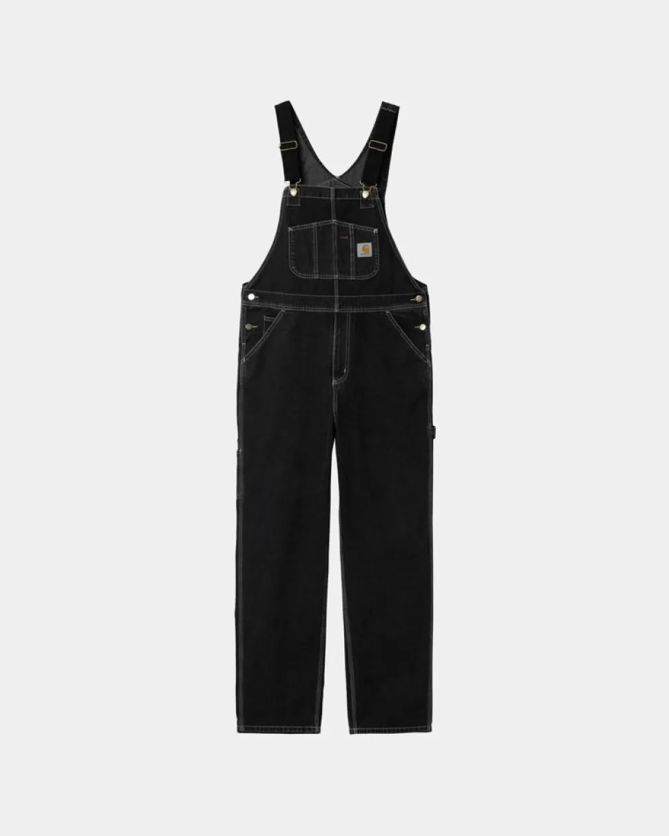 Carhartt WIP Bib Overall - Denim | Sort (Stenvasket) Discount