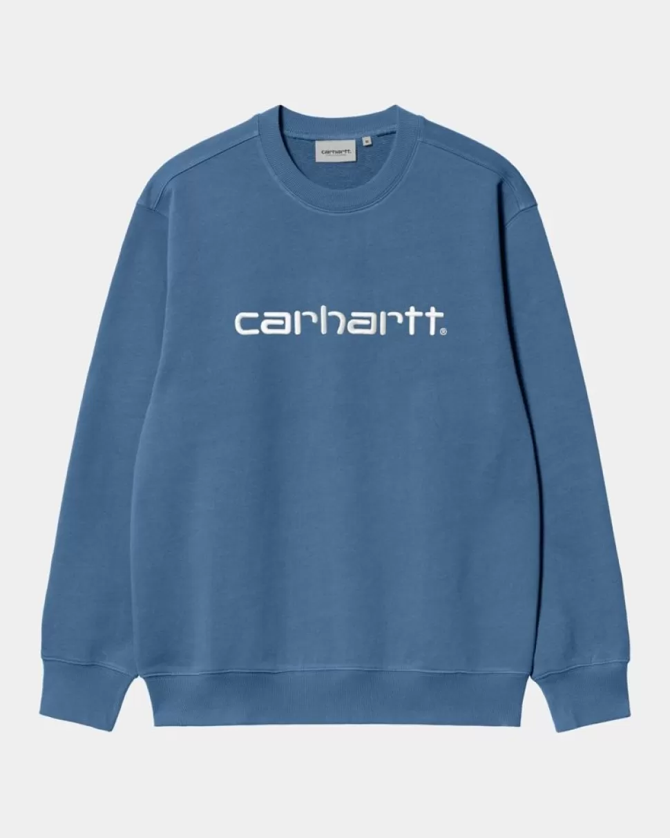 Carhartt WIP Carhartt Sweatshirt | Sorrent / Hvid Hot