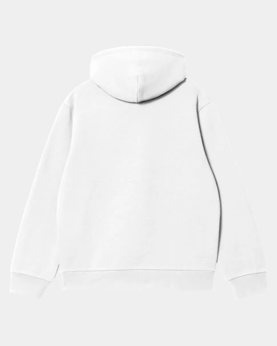 Carhartt WIP Carhartt Sweatshirt Med Haette | Hvid Sort Flash Sale