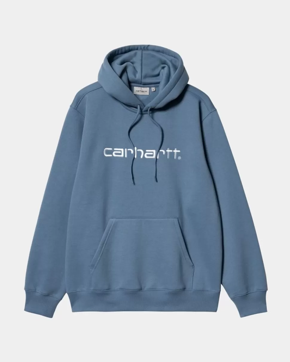 Carhartt WIP Carhartt Sweatshirt Med Haette | Sorrent / Hvid New