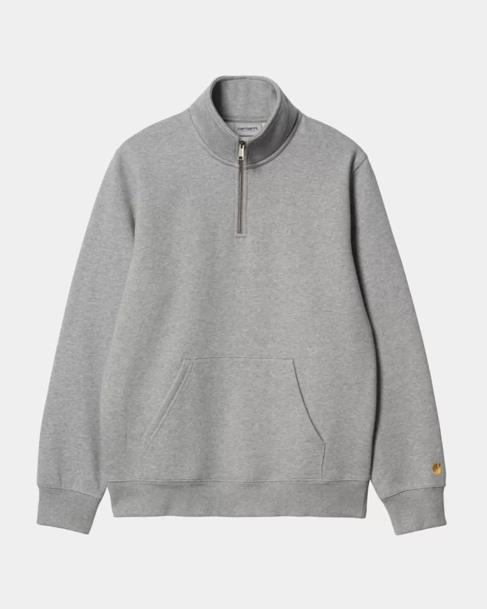 Carhartt WIP Chase Neck Zip Sweatshirt | Gra Lyng Sale