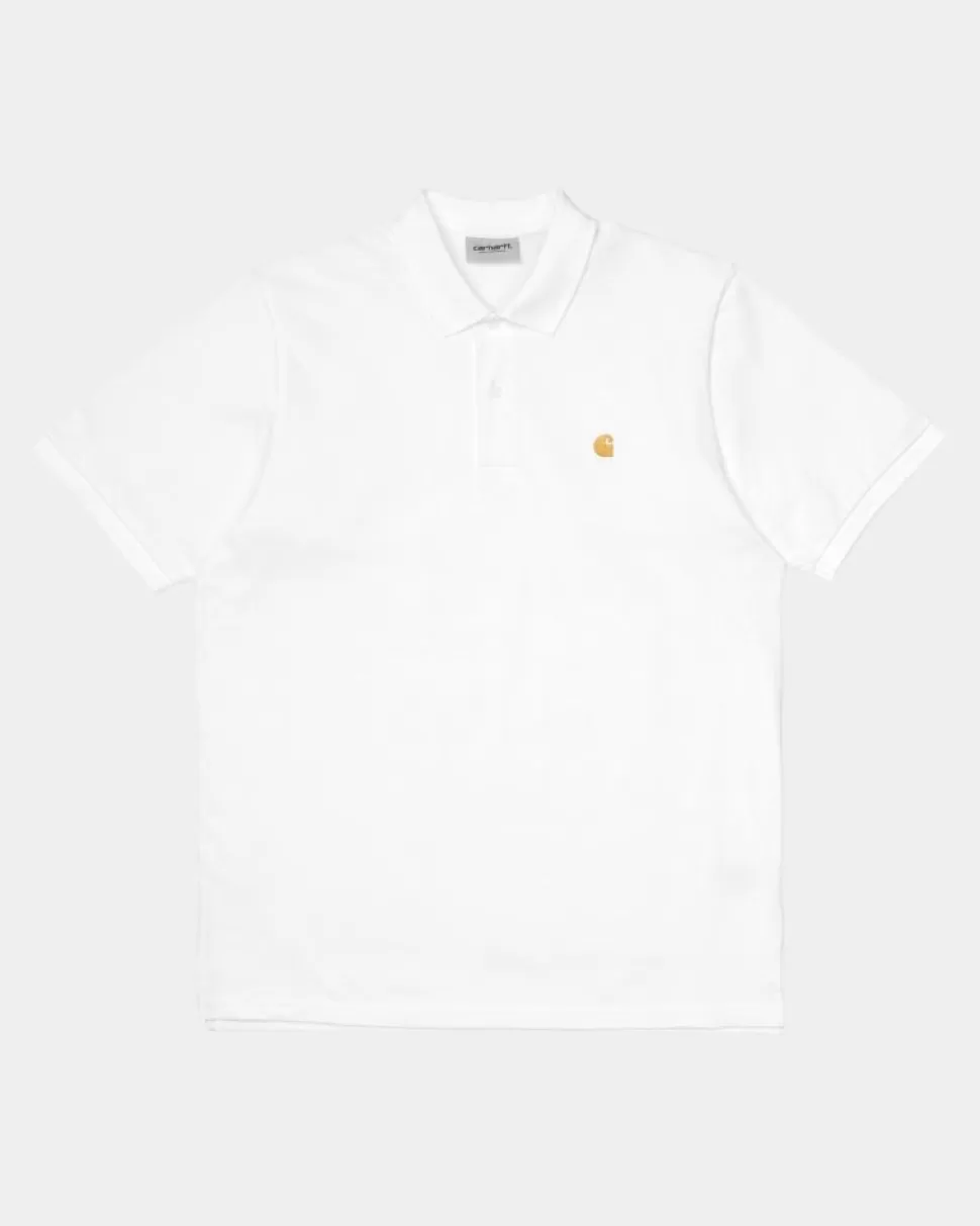 Carhartt WIP Chase Pique Polo | Hvid Shop