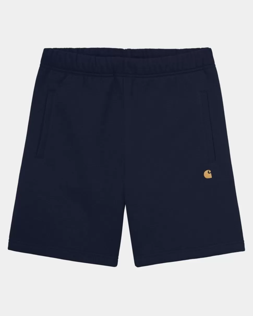 Carhartt WIP Chase Sweat Short | Dark Navy Flash Sale