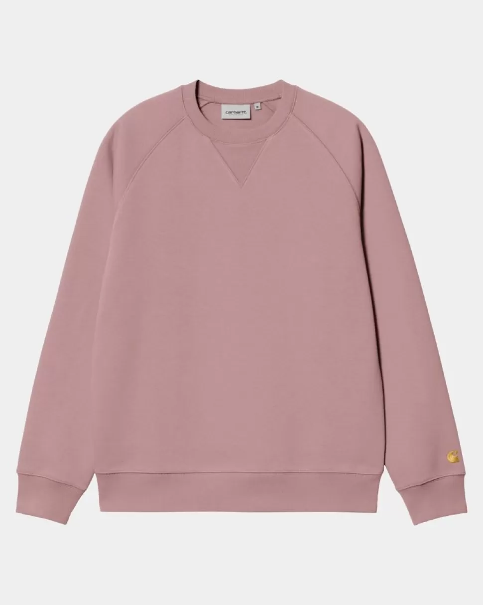 Carhartt WIP Chase Sweatshirt | Glassyet Lyserod Best