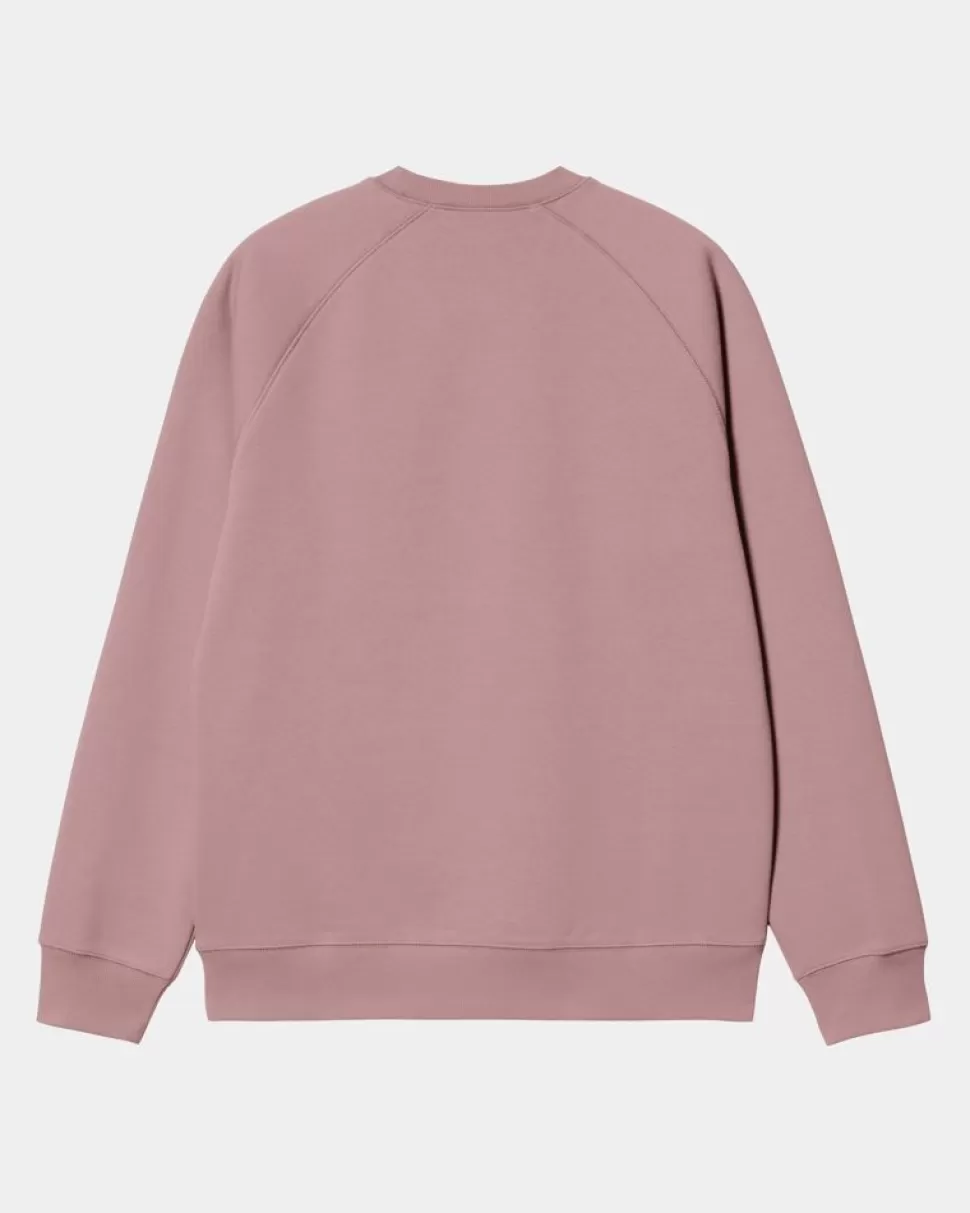 Carhartt WIP Chase Sweatshirt | Glassyet Lyserod Best