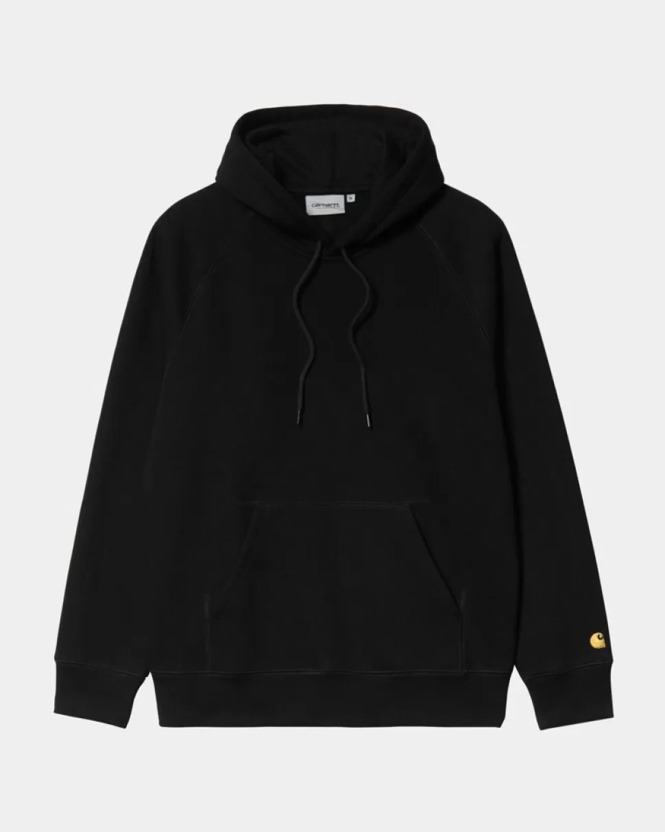 Carhartt WIP Chase Sweatshirt Med Haette | Sort Outlet