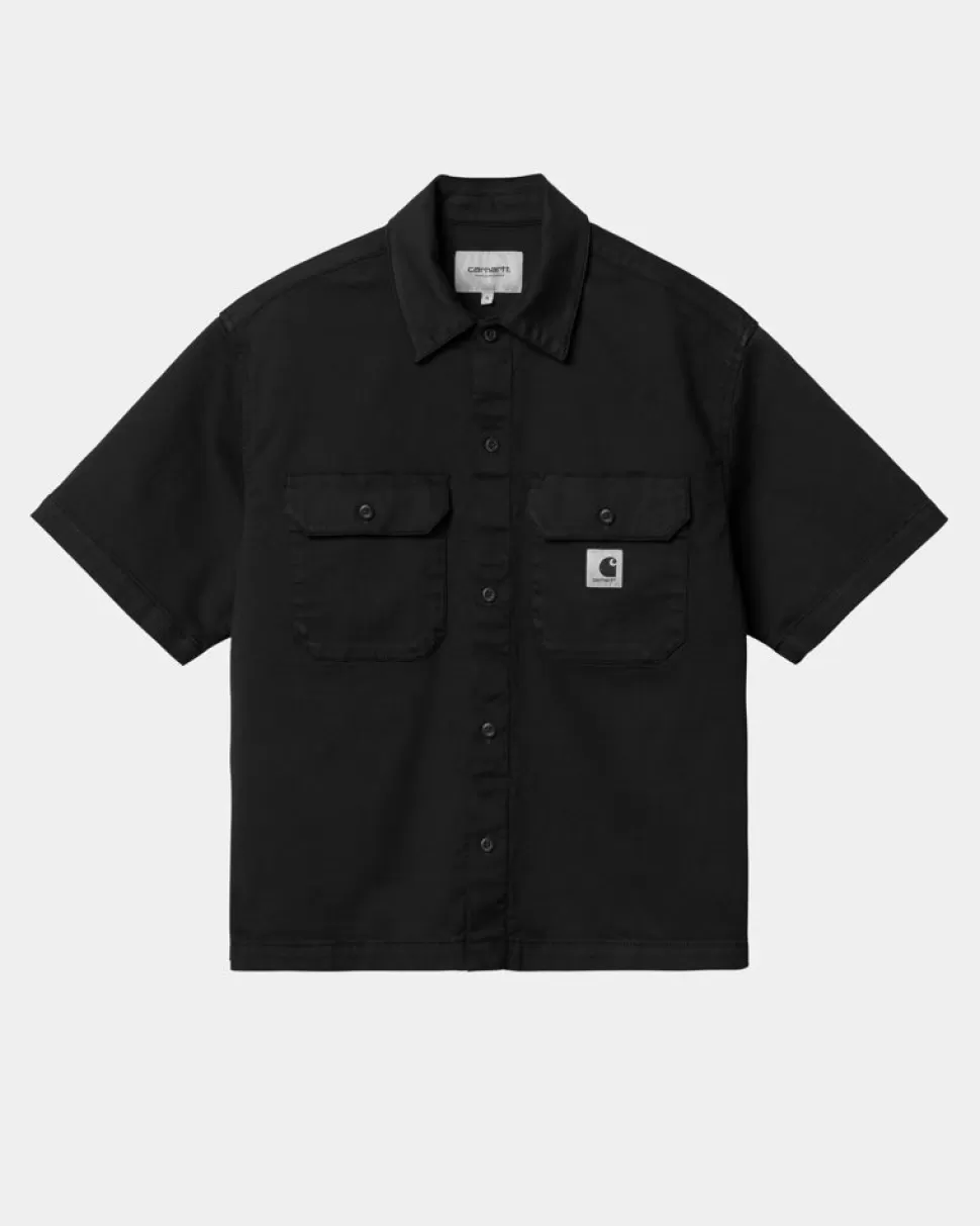 Carhartt WIP Dame Craft Kortaermet Skjorte | Sort Outlet