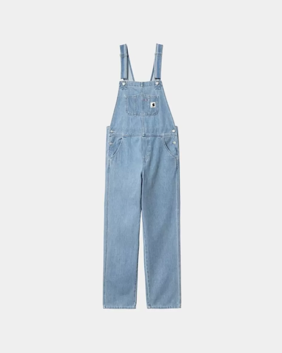 Carhartt WIP Damesmaek Overall Lige - Denim | Bla (Sten Bleget) Store