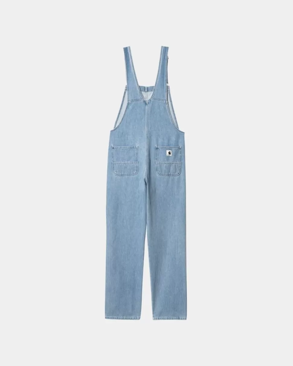 Carhartt WIP Damesmaek Overall Lige - Denim | Bla (Sten Bleget) Store