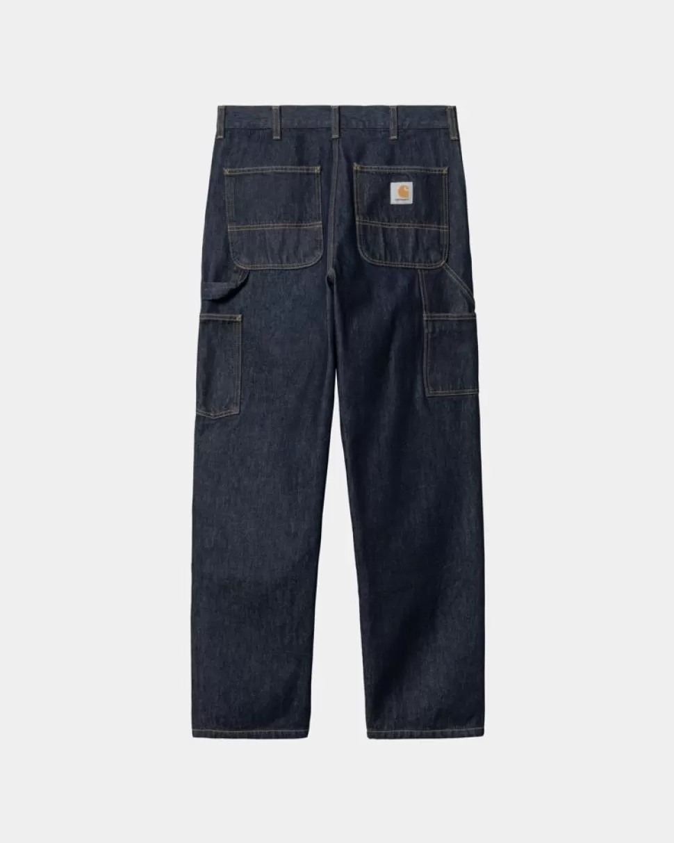 Carhartt WIP Dobbelt Knaebukser - Denim | Bla (Skyllet) Outlet