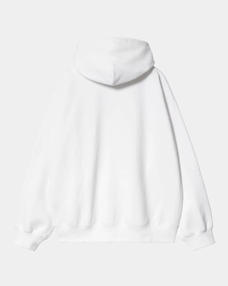 Carhartt WIP Drip Sweatshirt Med Haette | Hvid Sale