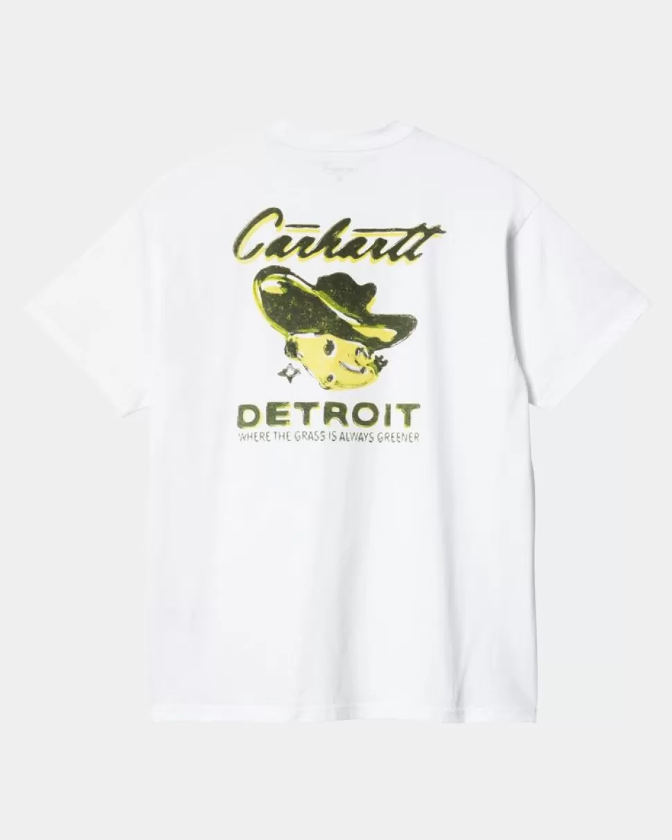 Carhartt WIP Gront Graes T-Shirt | Hvid Cheap