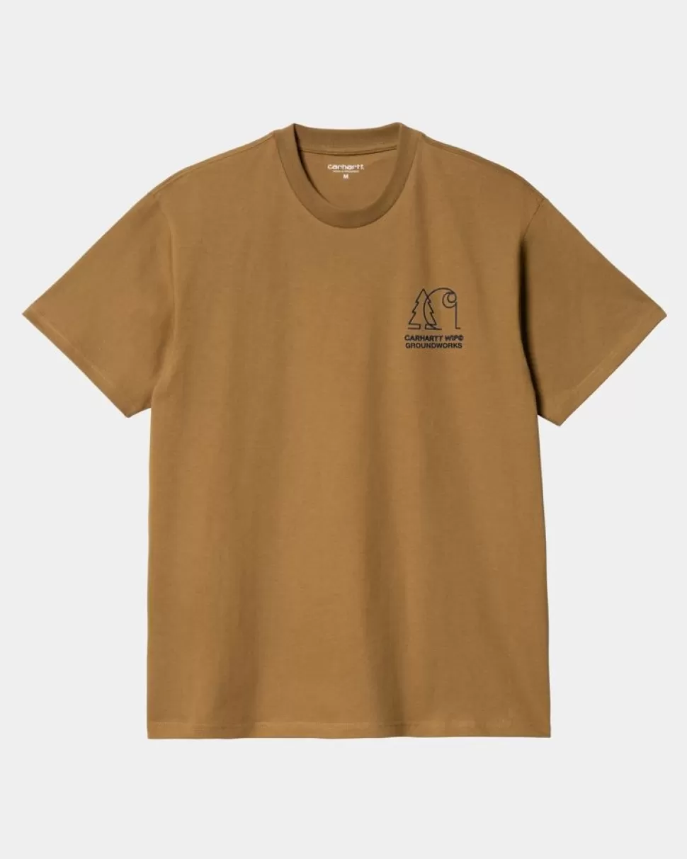 Carhartt WIP Groundworks T-Shirt | Hamilton Brown Cheap