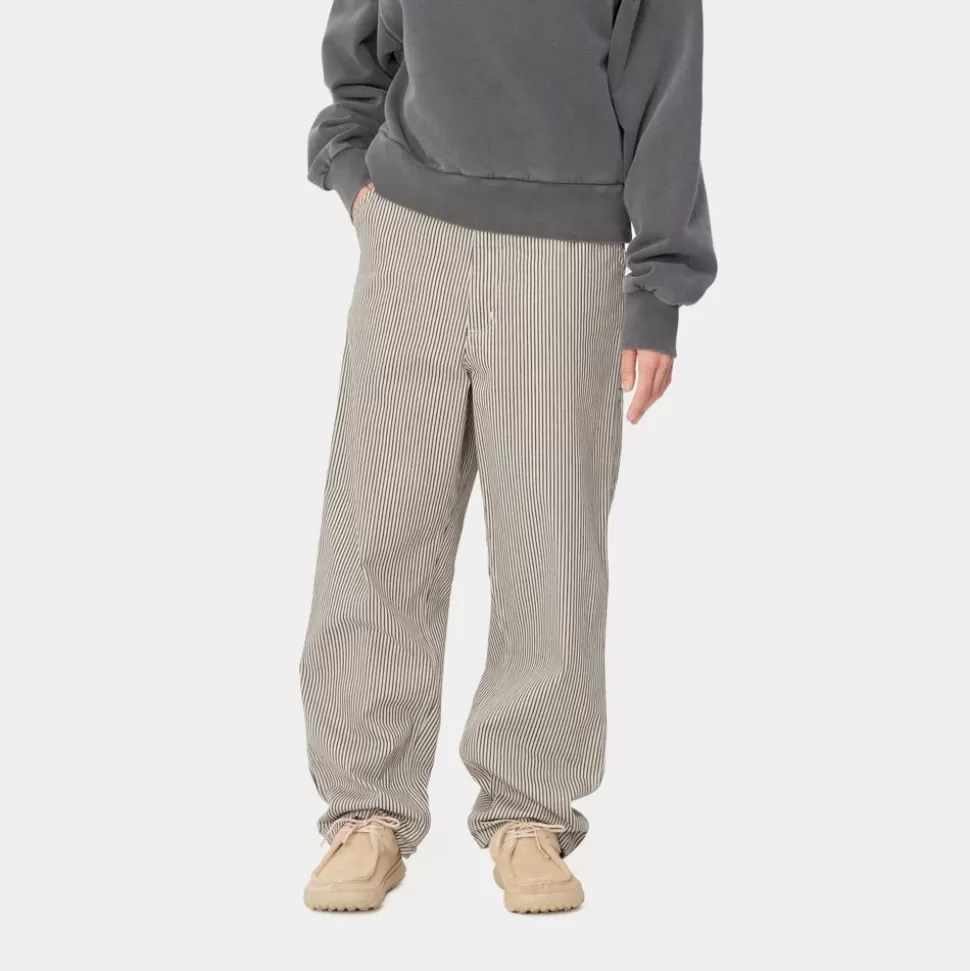 Carhartt WIP Haywood Stripe Single Knee Buks | Voks / Sort New