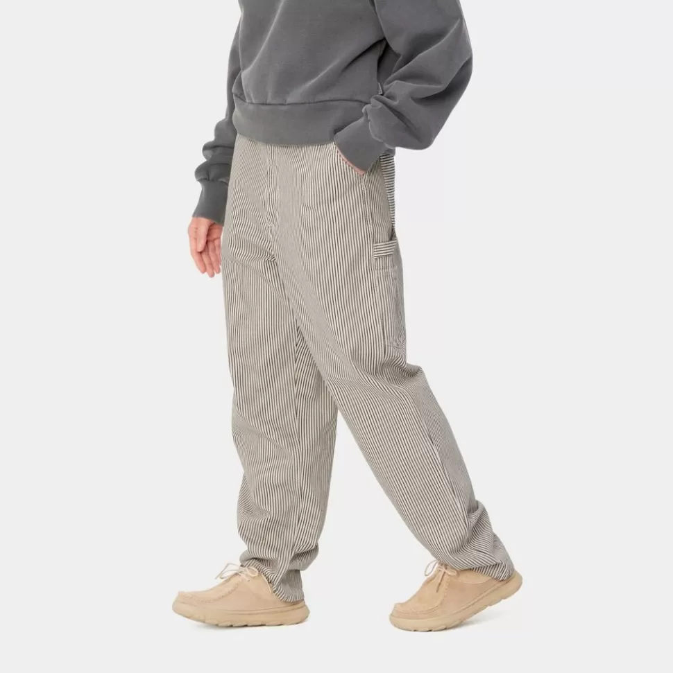 Carhartt WIP Haywood Stripe Single Knee Buks | Voks / Sort New