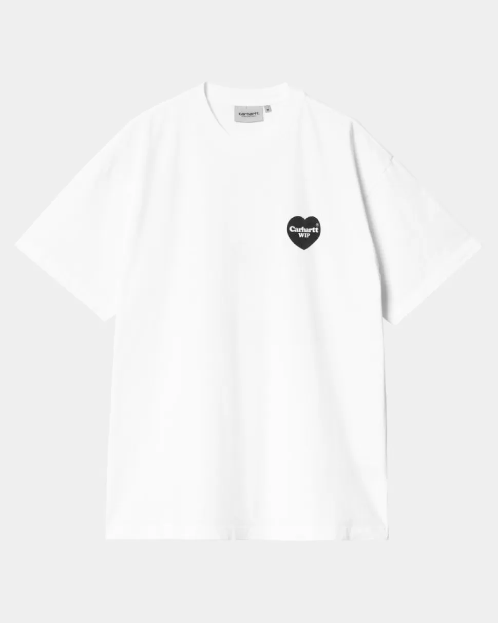 Carhartt WIP Hjerte Bandana T-Shirt | Hvid Sort Best