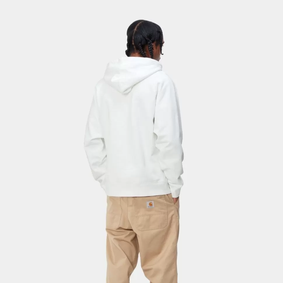 Carhartt WIP Hocus Pocus Sweatshirt Med Haette | Hvid Sort Hot