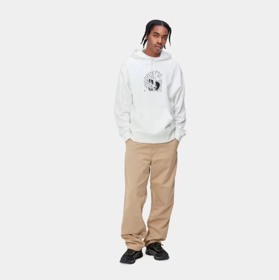 Carhartt WIP Hocus Pocus Sweatshirt Med Haette | Hvid Sort Hot
