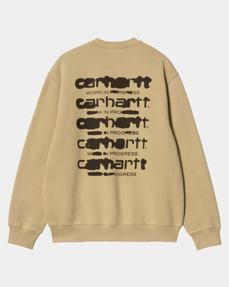 Carhartt WIP Ink Bleed Sweatshirt | Sable / Tobak (Stenvasket) Clearance