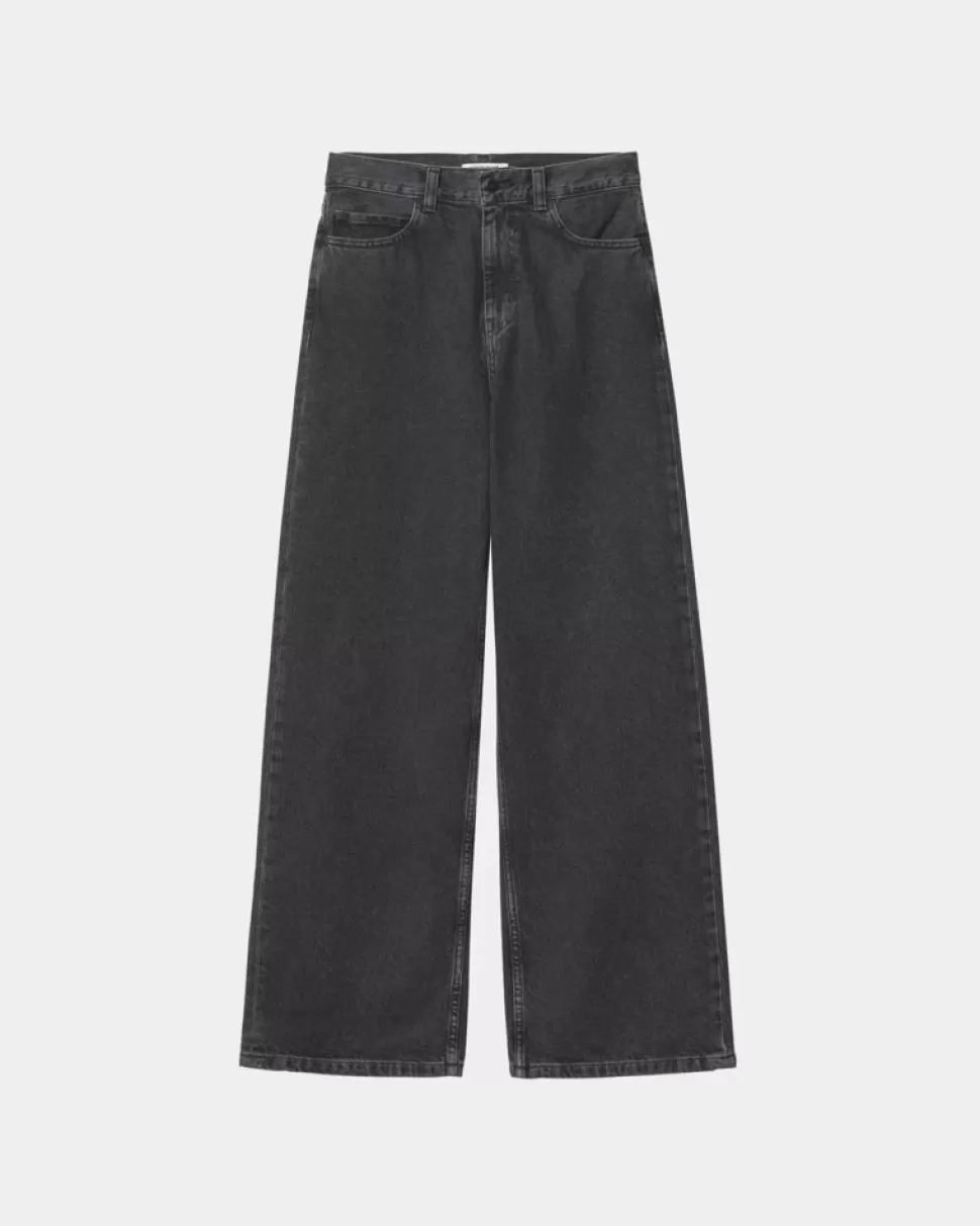 Carhartt WIP Jane Pant | Sort (Heavy Stone Vask) Outlet