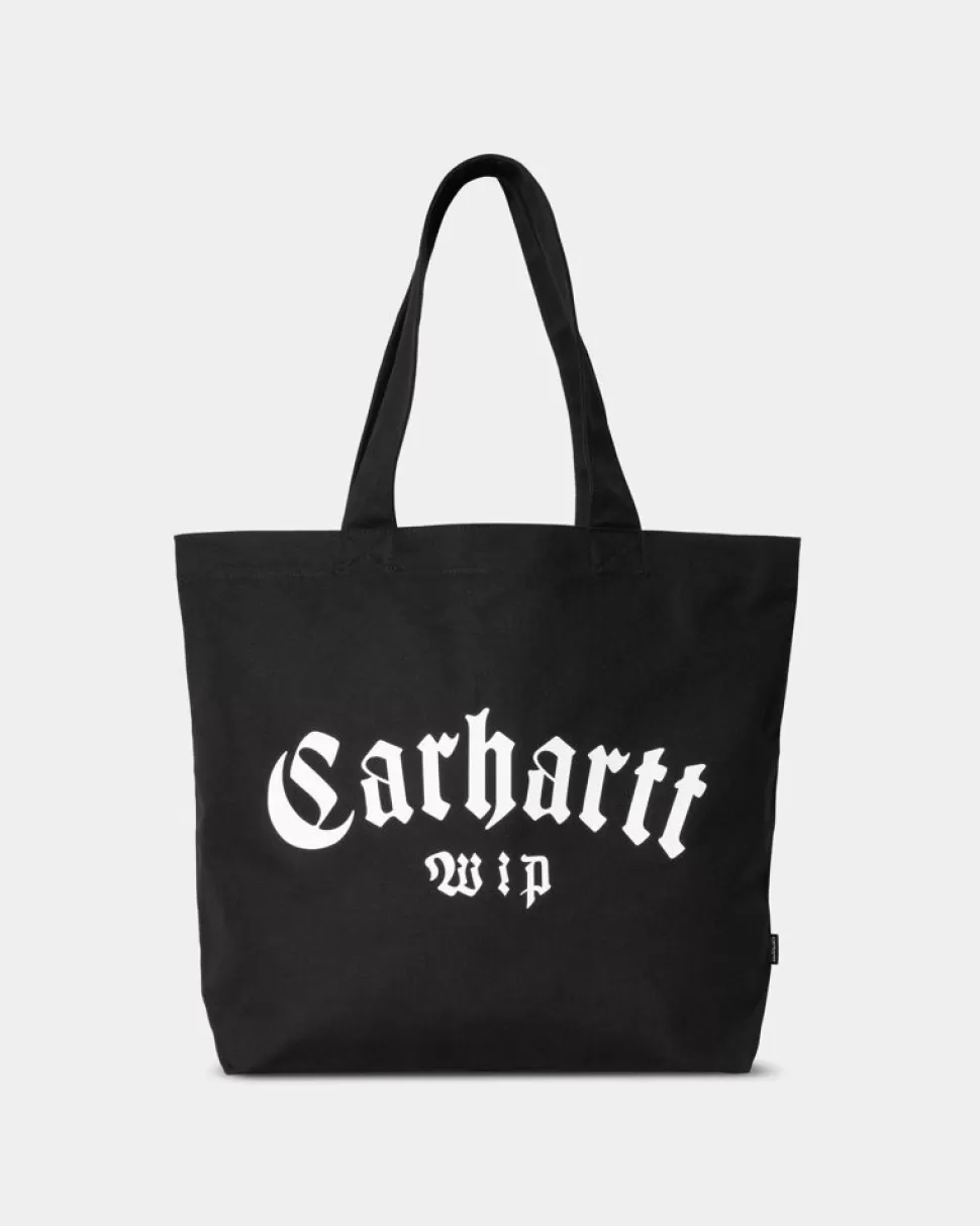 Carhartt WIP Laerred Grafisk Tote Stor | Sort Onyx Print Hot