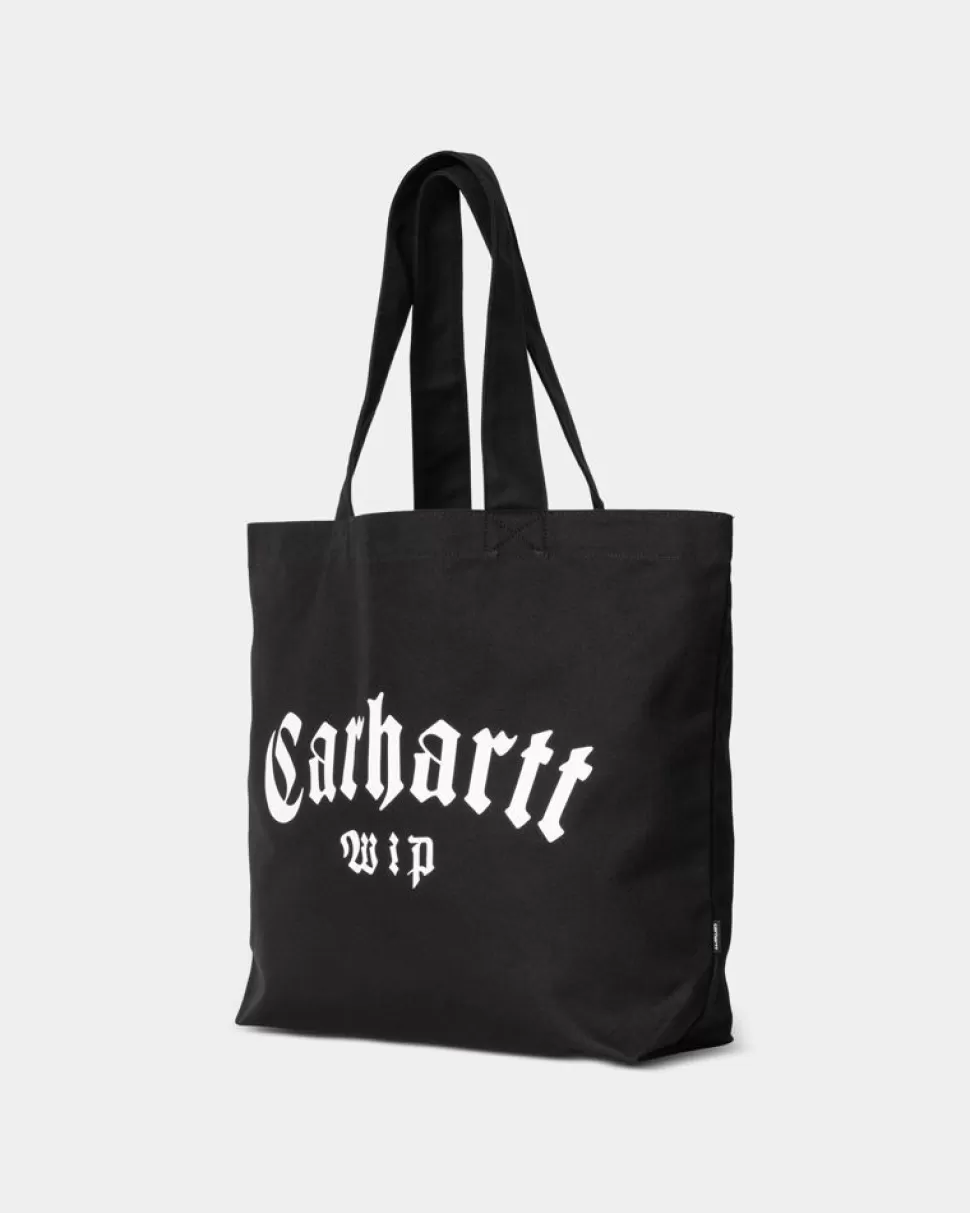Carhartt WIP Laerred Grafisk Tote Stor | Sort Onyx Print Hot