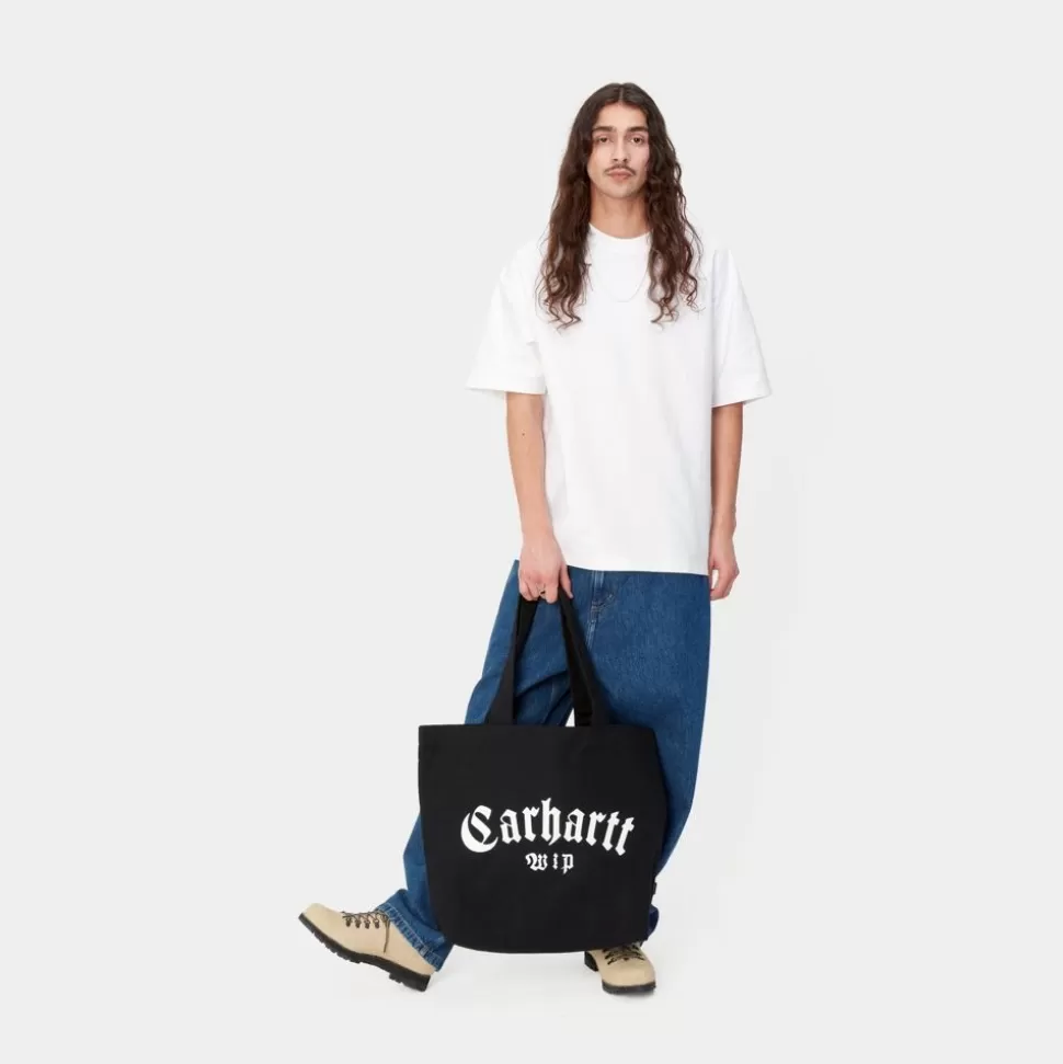 Carhartt WIP Laerred Grafisk Tote Stor | Sort Onyx Print Hot