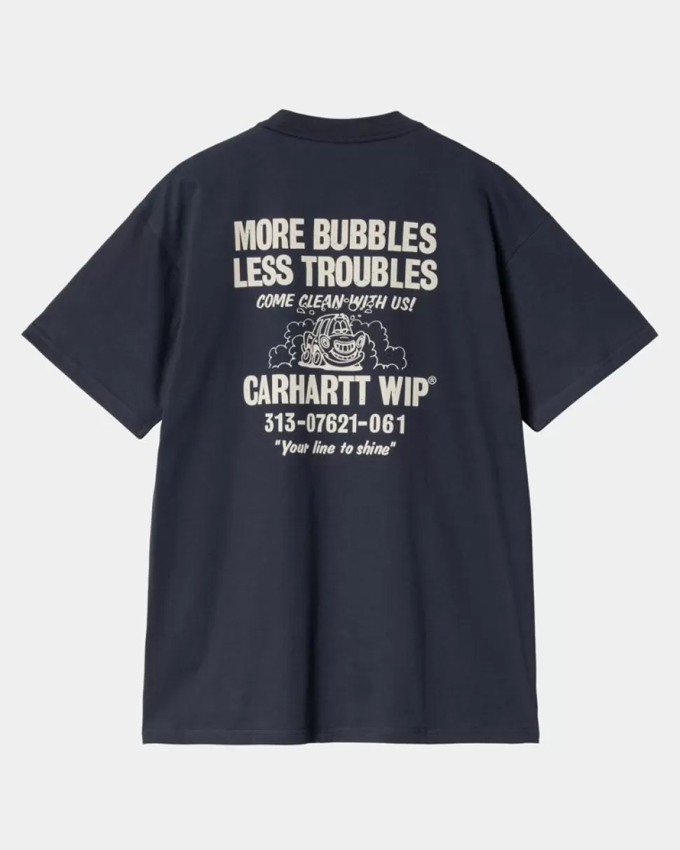 Carhartt WIP Less Troubles T-Shirt | Bla / Voks Hot