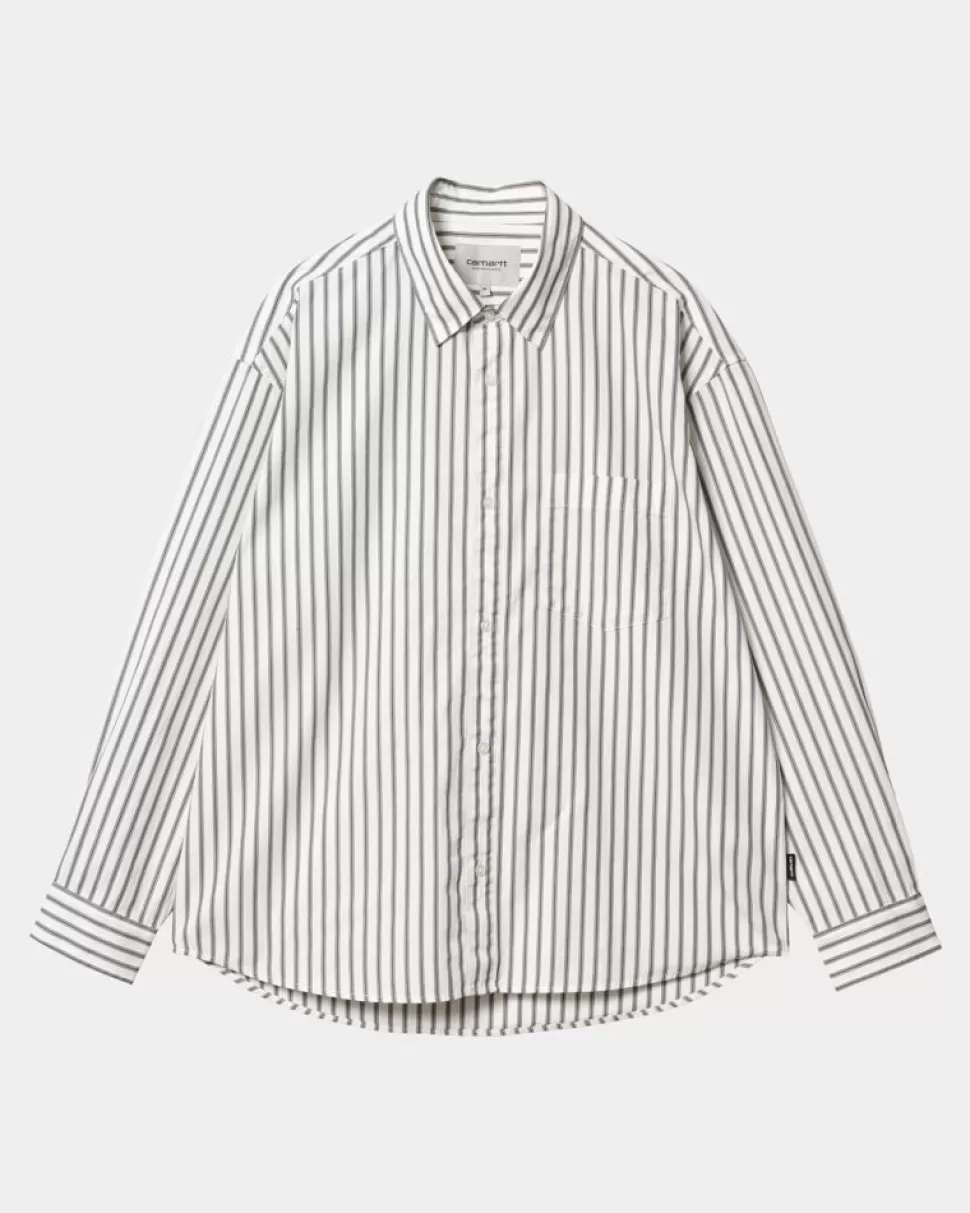 Carhartt WIP Ligety Stripe Shirt | Voks / Sort Flash Sale