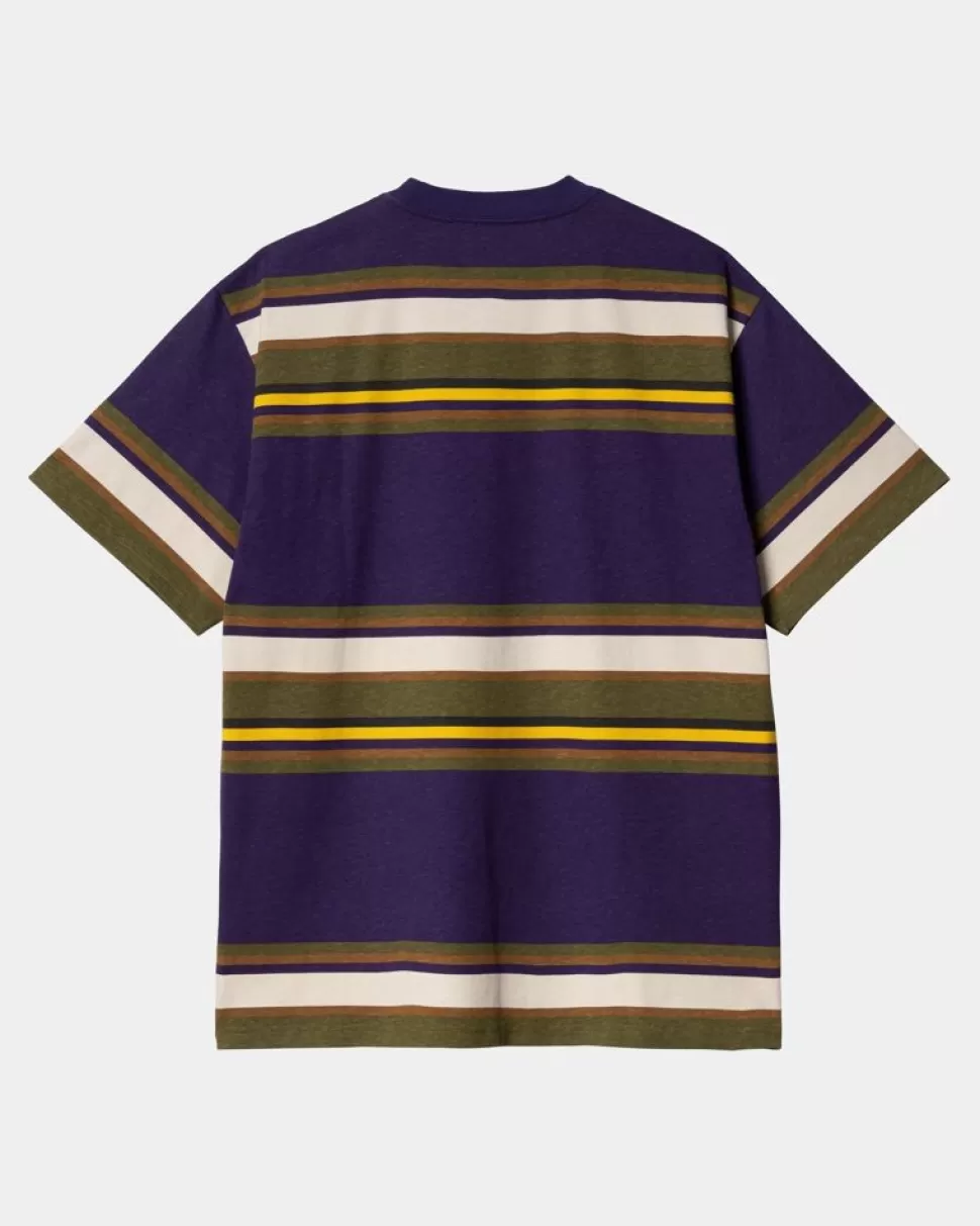 Carhartt WIP Morcom Stripe T-Shirt | Tyrian Discount