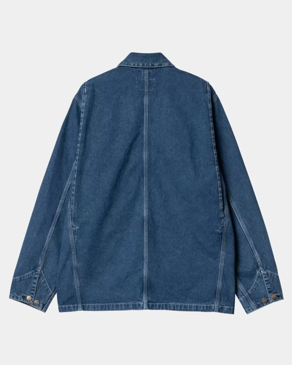 Carhartt WIP Og Chore Coat (Forar) | Bla (Stenvasket) Flash Sale