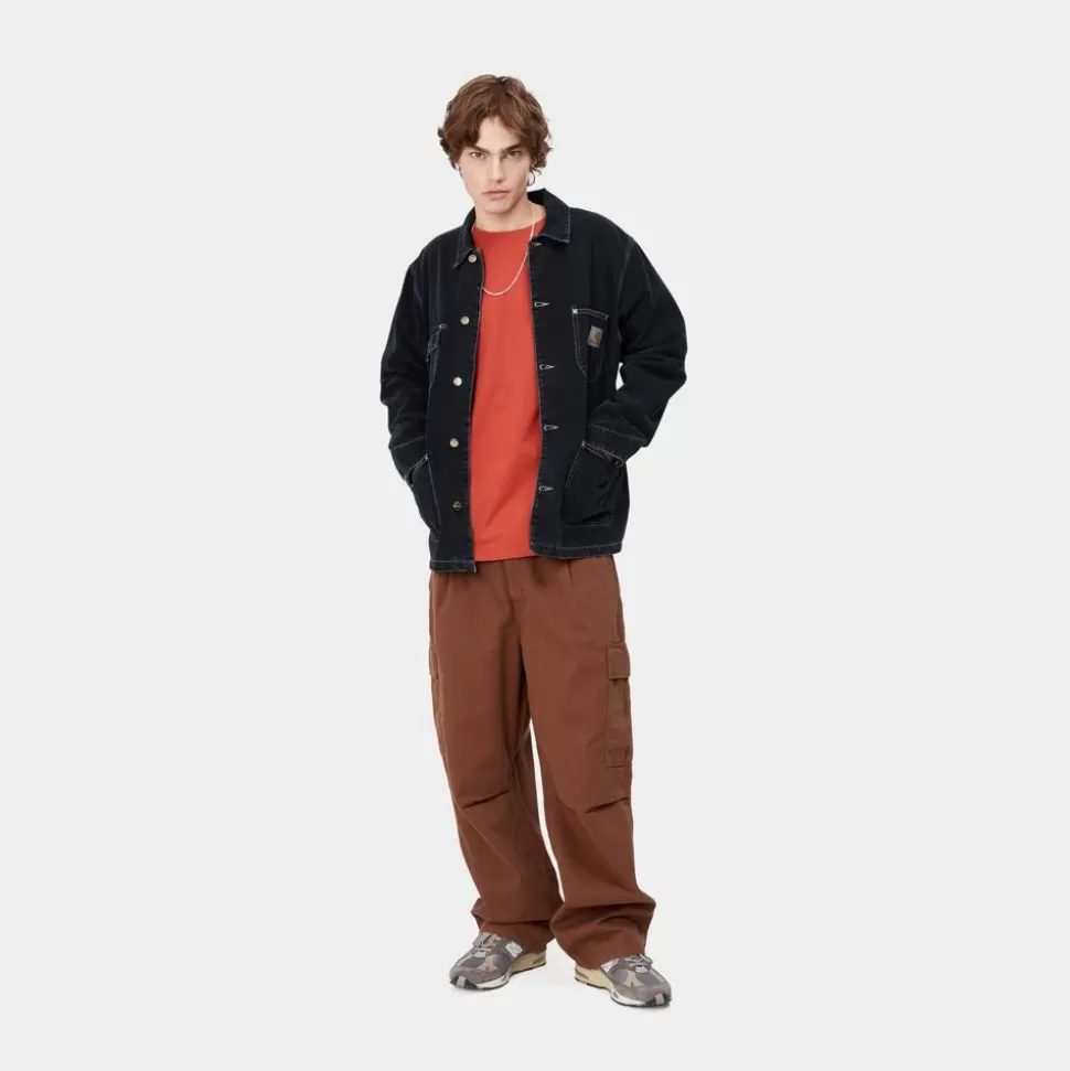 Carhartt WIP Og Chore Coat (Forar) | Sort (Heavy Stone Vask) Store