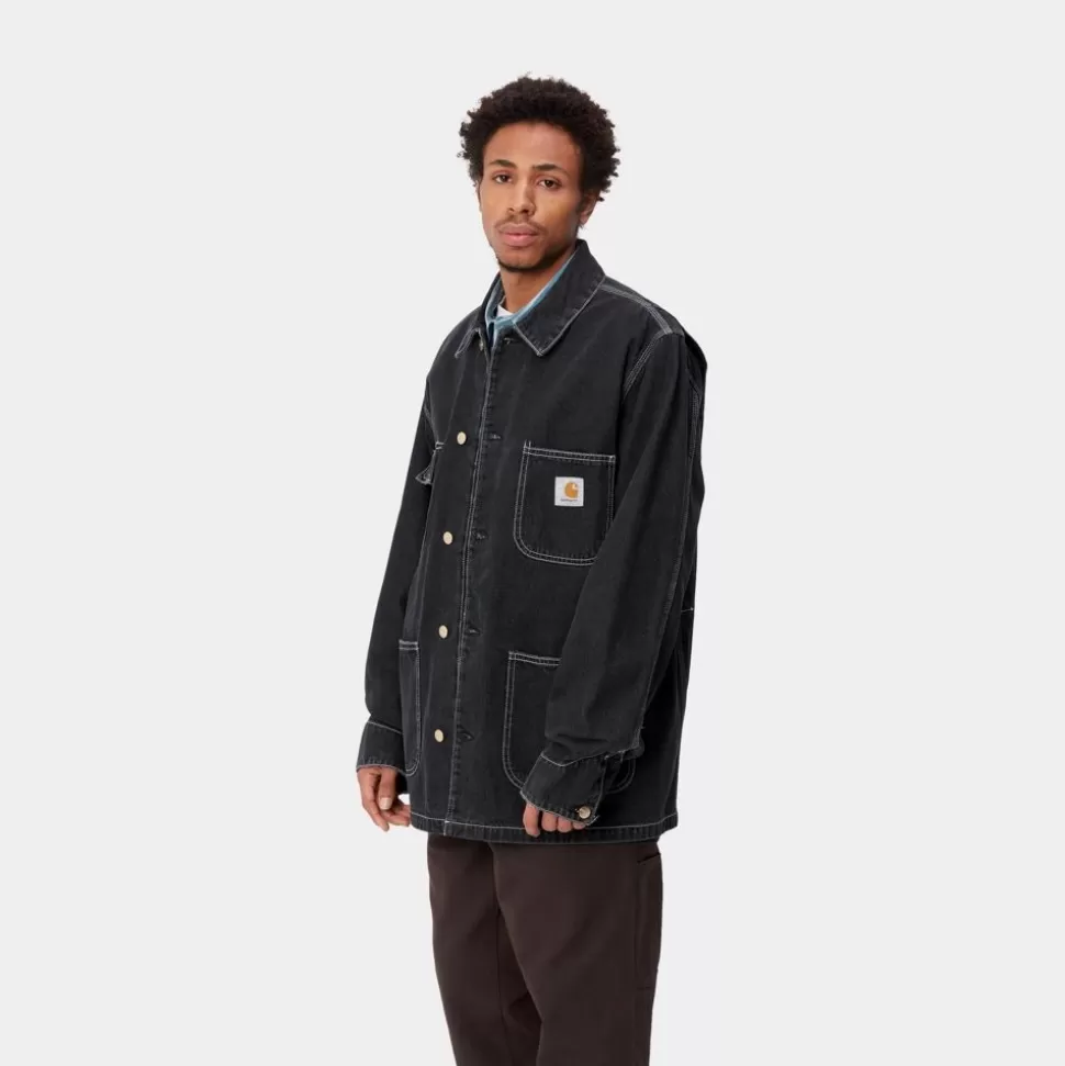 Carhartt WIP Og Chore Coat (Forar) | Sort (Stenvasket) Best Sale