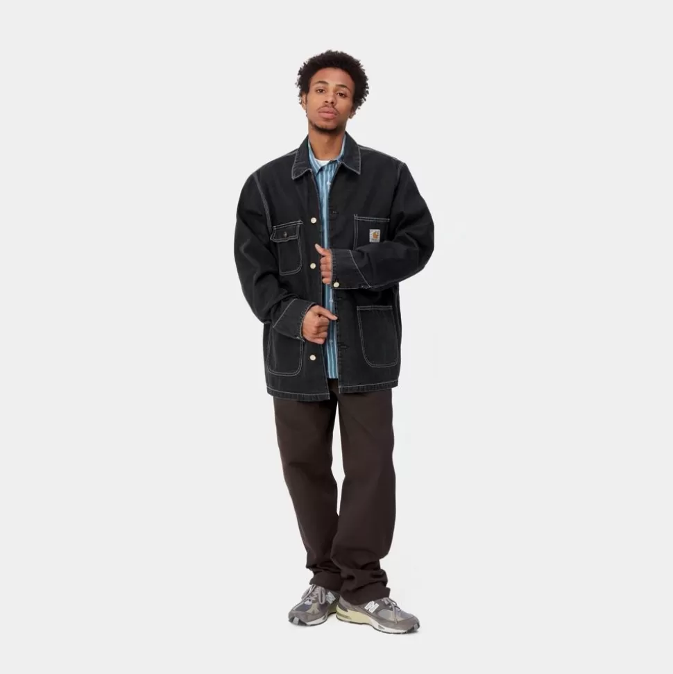 Carhartt WIP Og Chore Coat (Forar) | Sort (Stenvasket) Best Sale