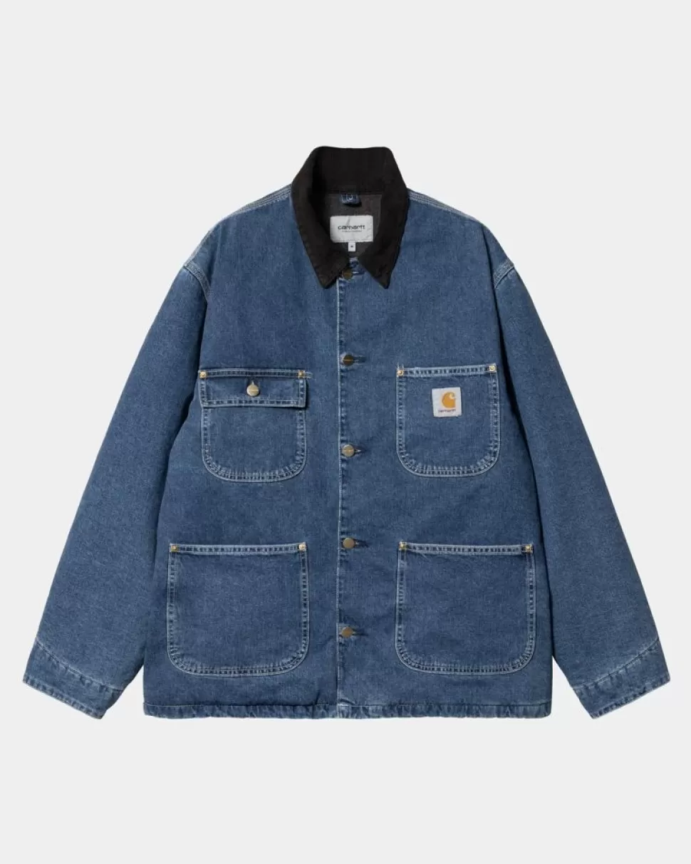 Carhartt WIP Og Chore Coat (Vinter) - Denim | Bla (Stenvasket) Shop