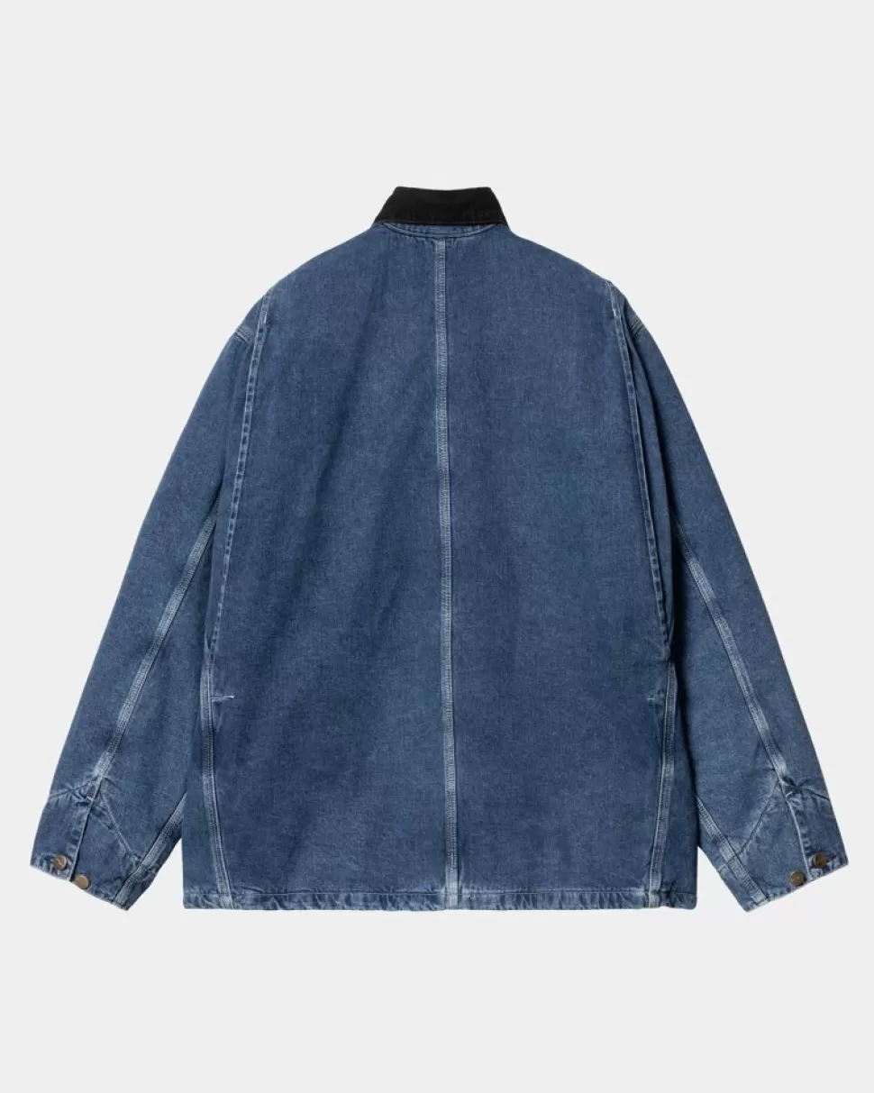 Carhartt WIP Og Chore Coat (Vinter) - Denim | Bla (Stenvasket) Shop