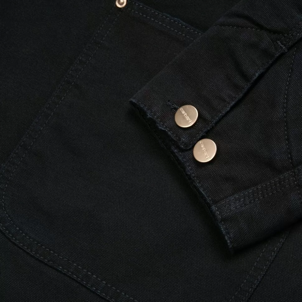 Carhartt WIP Og Chore Coat (Vinter) | Sort (Aeldet Laerred) Shop
