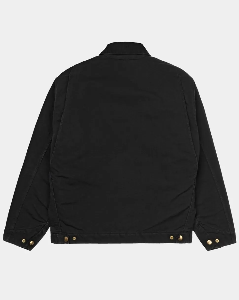 Carhartt WIP Og Detroit Jacket (Vinter) | Sort (Aeldet Laerred) Best Sale