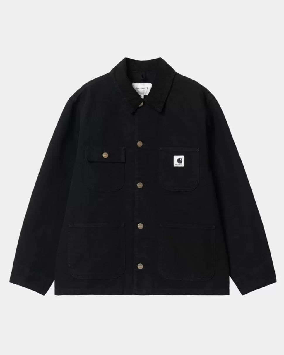 Carhartt WIP Og Michigan Frakke Til Kvinder (Forar) | Sort (Skyllet) Cheap