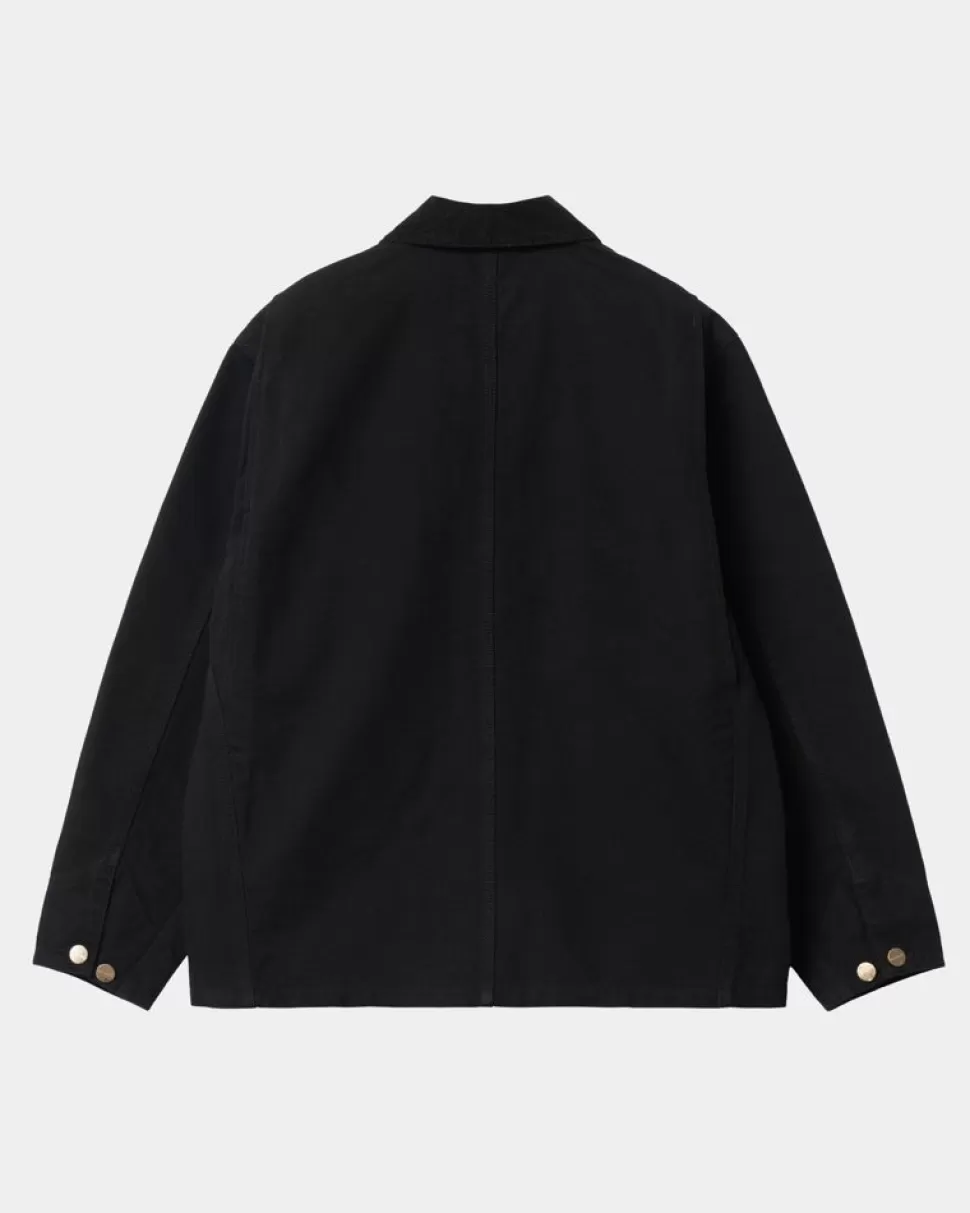 Carhartt WIP Og Michigan Frakke Til Kvinder (Forar) | Sort (Skyllet) Cheap