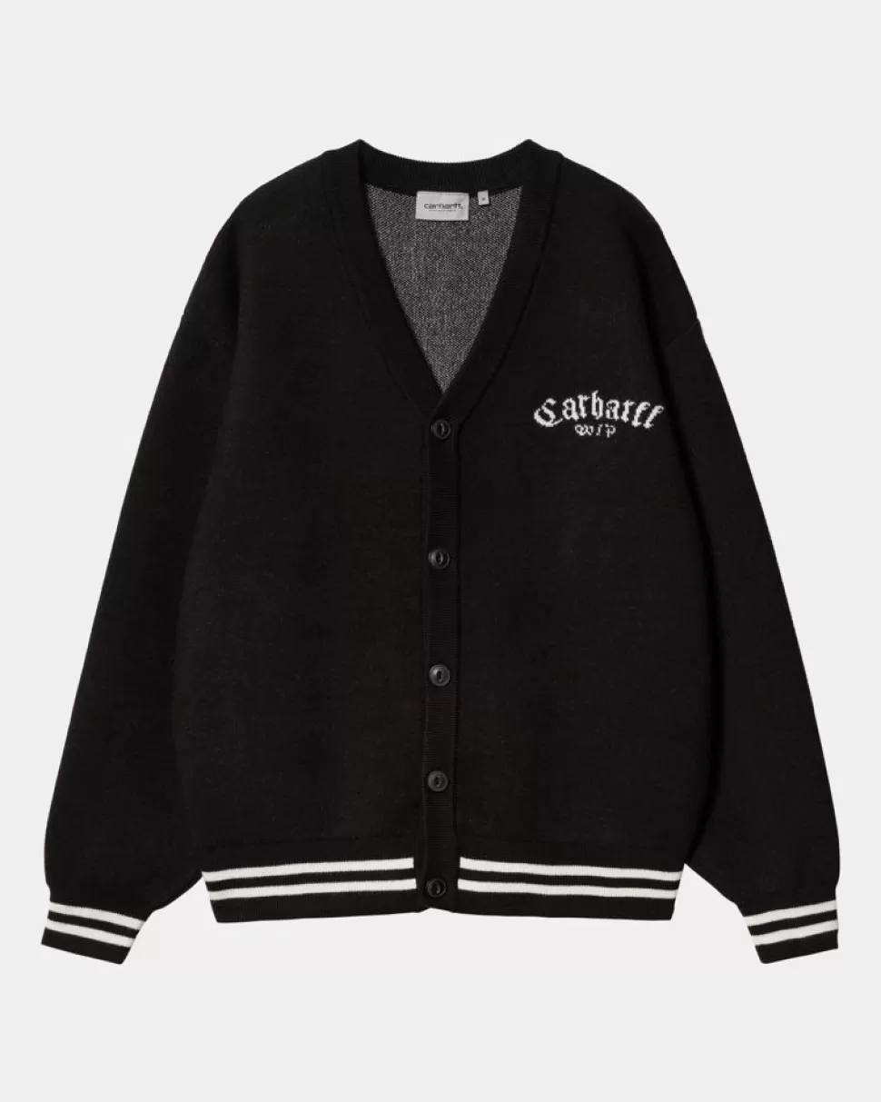 Carhartt WIP Onyx Cardigan | Sort/Voks Best Sale