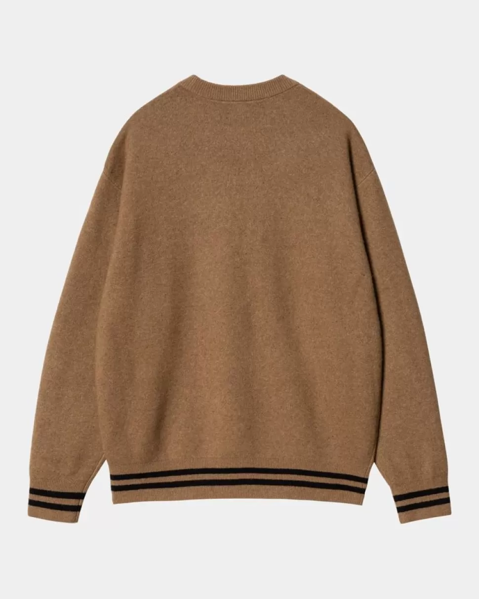 Carhartt WIP Onyx Sweater | Hamilton Brun / Sort Sale