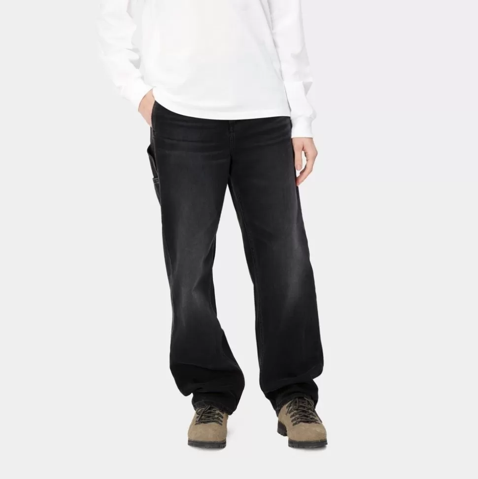 Carhartt WIP Pierce Pant Straight - Denim | Sort (Mork Brugt Vask) Fashion