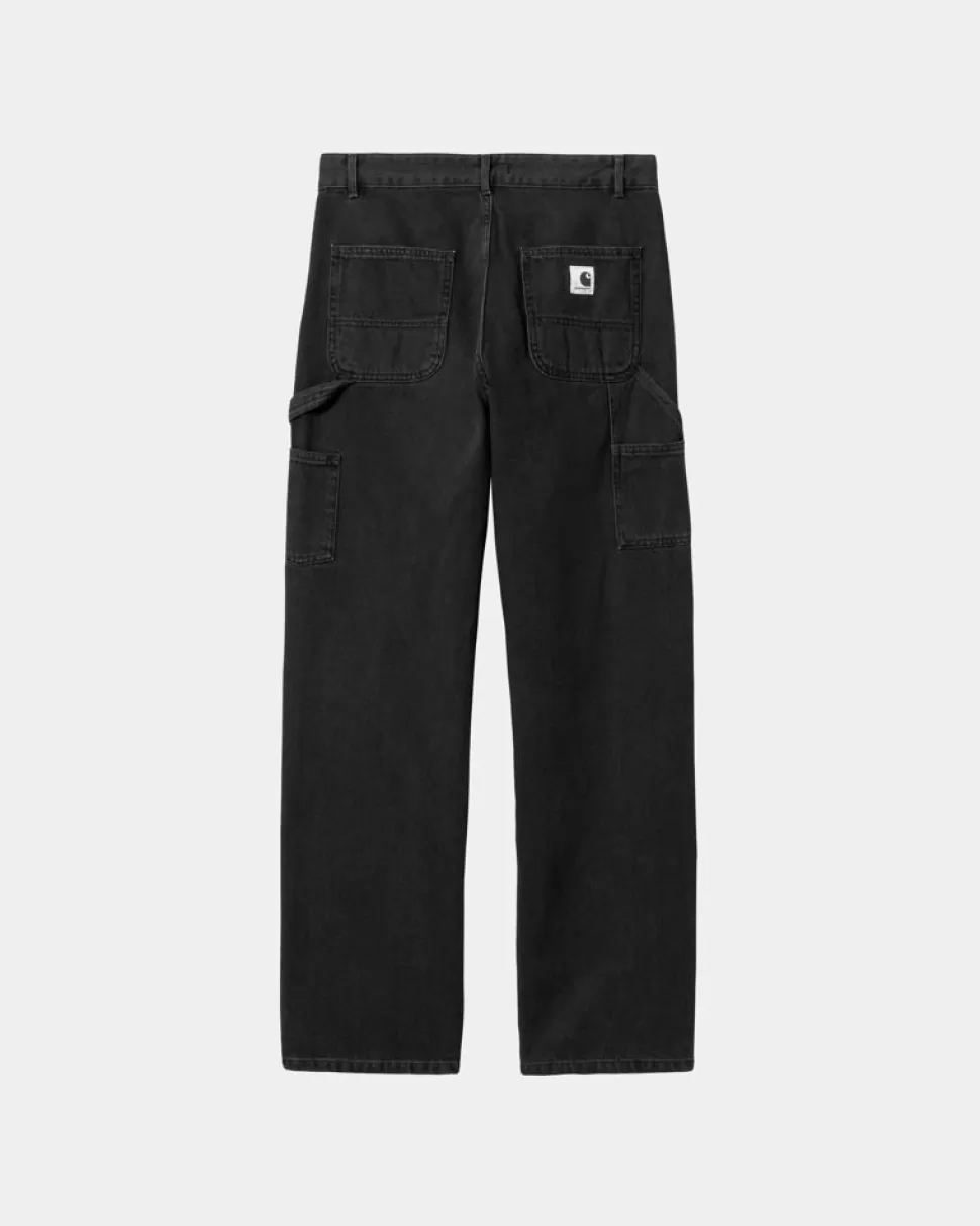 Carhartt WIP Pierce Pant Straight - Denim | Sort (Stenvasket) Outlet