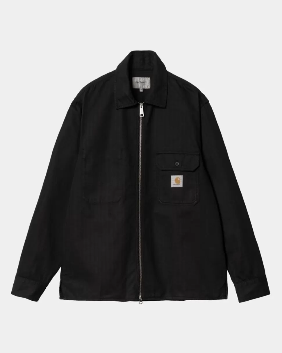 Carhartt WIP Rainer Skjortejakke | Sort (Beklaedningsgenstand Farvet) Store